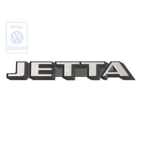 	
				
				
	Chrome JETTA emblem on satin black background for rear panel of VW Jetta 2 phase 1 (-07/1987) - without trim level  - C037768
