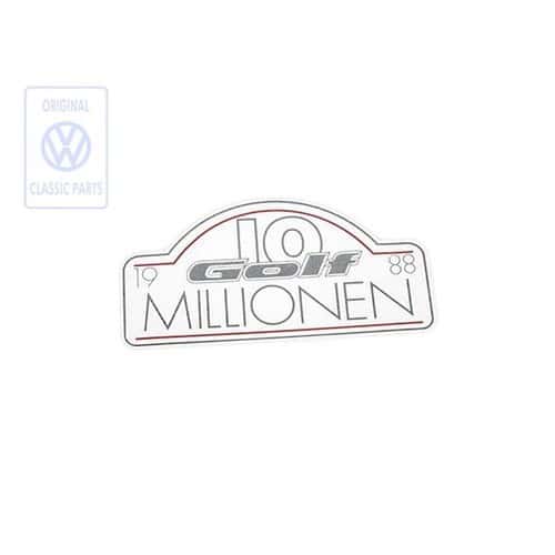 	
				
				
	"10 Millionen" sticker for Golf 2 - C133051
