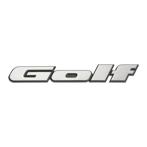 	
				
				
	Verchroomd GOLF-embleem op zwarte achtergrond voor achterpaneel van VW Golf 2 (08/1987-10/1991) - zonder uitrustingsniveau - C182962
