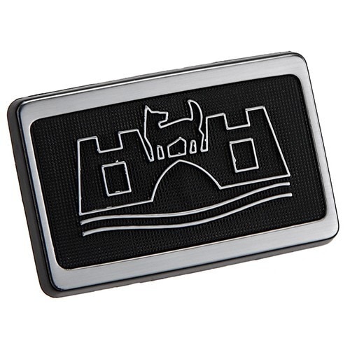 	
				
				
	Zilveren WOLSBURG badge op zwarte voorvleugel voor VW Golf 2 en Jetta 2 (08/1983-07/1992)  - C246802
