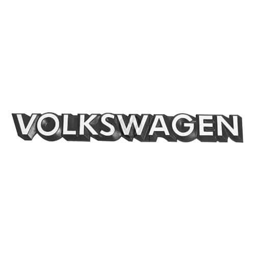 	
				
				
	White VOLKSWAGEN rear emblem on black background for VW Golf 2 Jetta 2 and Polo 2 86C (10/1981-09/1990) - C267817

