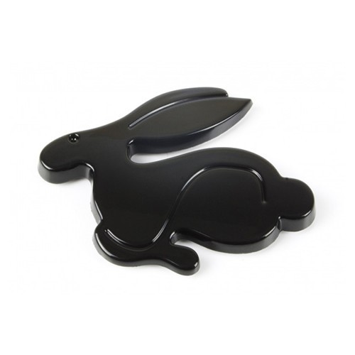 	
				
				
	Rabbit adhesive emblem in glossy black for Volkswagen - GA01614
