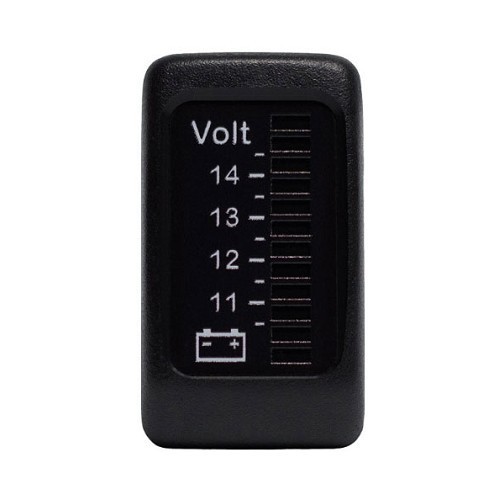 	
				
				
	Voltmetro "pulsante Golf 2" da 10 a 15.5 Volt - UB10245
