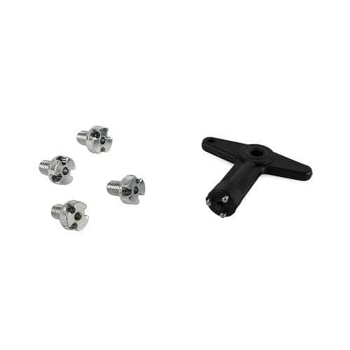 	
				
				
	4 anti-theft screws + key for Ronal wheel centre caps - UL20079
