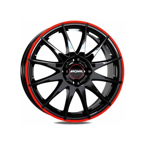 	
				
				
	RONAL R54 MCR Black gloss / Red rim 15 inches 4 x 100 ET 38 - UL20190

