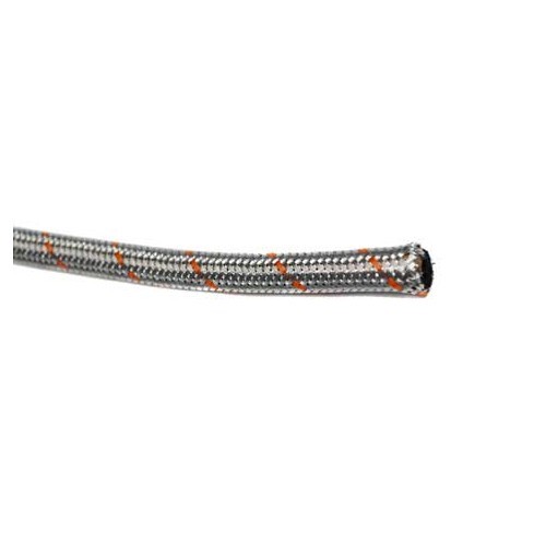  6 mm reinforced metal braided petrol hose - per linear metre - VC45502-2 