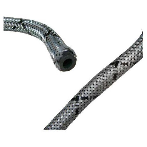  6 mm reinforced metal braided petrol hose - per linear metre - VC45502 