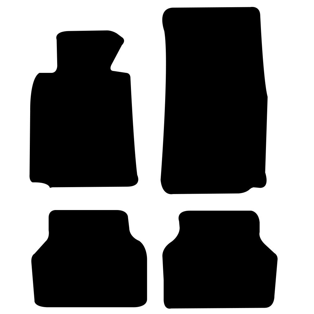 Velours tapijt voor BMW E39 - Zwart - BB26344 - Mecatechnic.com