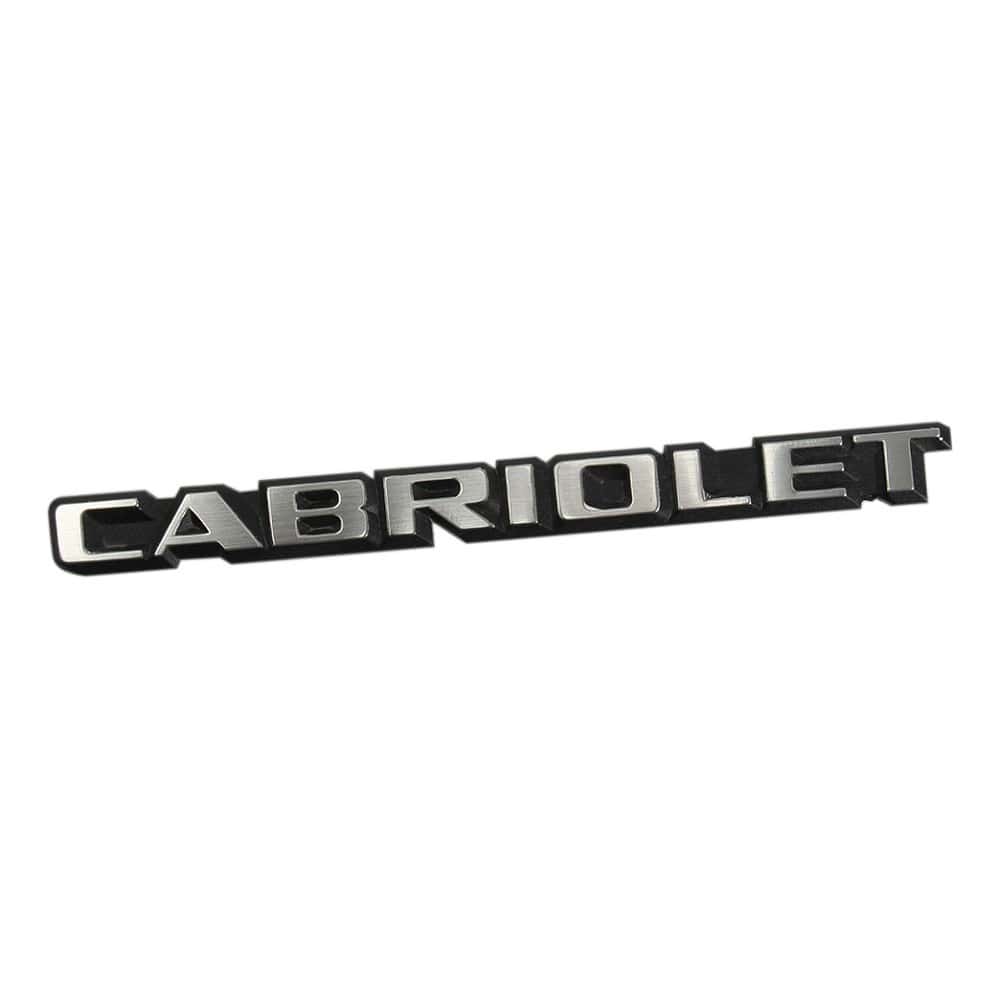 Emblème adhésif CABRIOLET pour coffre de Golf 1 Cabriolet (1987-1993) -  version Europe 155853687FGX2 - C242272 