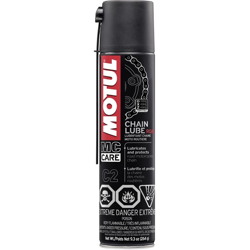 Graisse de chaîne de transmission moto MOTUL MC CARE C2 Chain Lube Road bombe 400ml