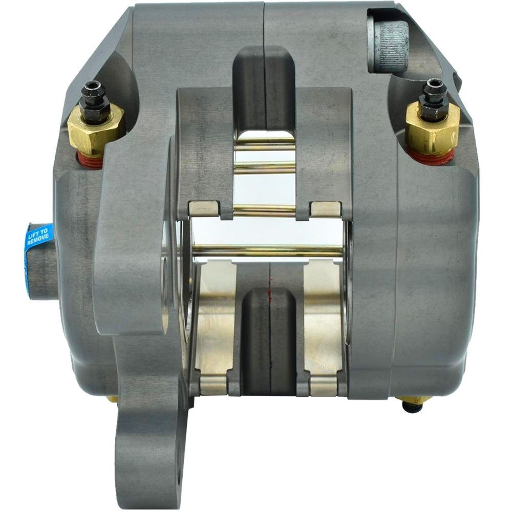 Wilwood 2piston brake calipers, silver gray, front left and right, for