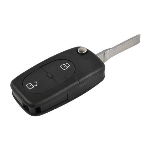  Matriz de llave y carcasa de mando a distancia para Audi A3, A4 con 2 botones (para pila 2032) - AA13320-1 