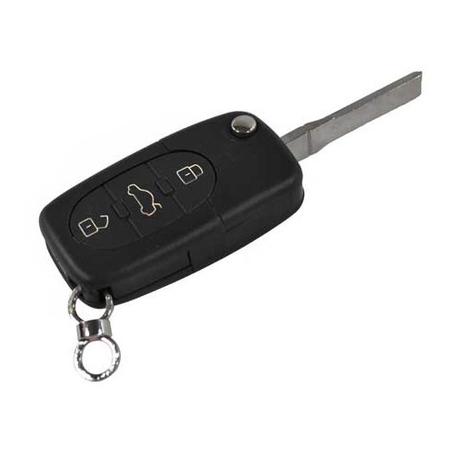  Master key and 3-button remote controlkey shell for Audi A3, A4 (for battery 2032) - AA13330-1 
