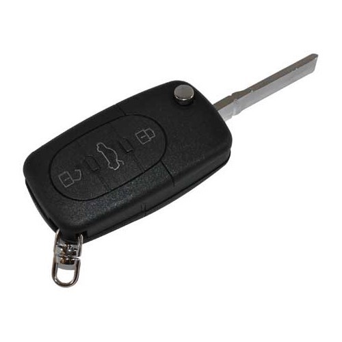  Matriz de llave y carcasa de mando a distancia para Audi A3, A4 con 3 botones (para pila 1616) - AA13335-1 