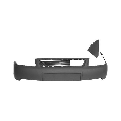  Front bumper to paint, without reinforcement for Audi A3 (8L) since 09/00 (except S3) - AA20401 