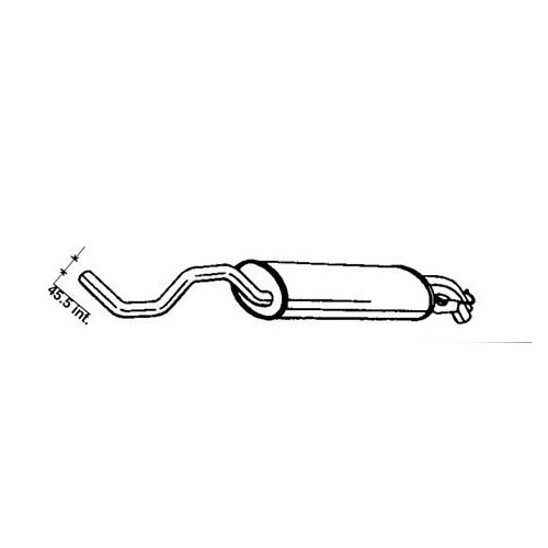 Original silencer for Audi A3 (8L) 1.6 - AC20100