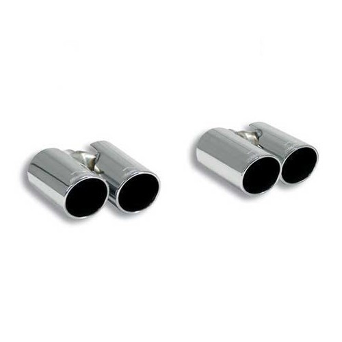  SUPERSPRINT double round stainless steel outlets for Audi A3 8P Sedan and SportBack03-&gt; - per pair - AC50239 