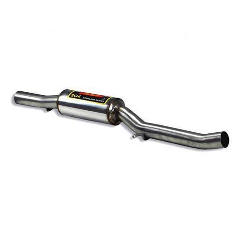  SUPERSPRINTstainless steel central silencer for Audi TT 8N Quattro Coupé and Roadster 3.2L VR6 03->06 - AC50275 