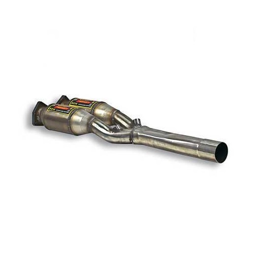  SUPERSPRINT stainless steel silencer with catalytic converter for Audi TT 8N Quattro Coupé and Roadster 3.2L VR6 3->06 - AC50277 