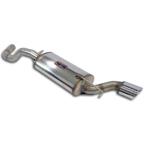  SUPERSPRINT stainless steel rear silencer with oval exhaust pipe for Audi TT (8N) 1.8L Turbo (63.5mm) - AC50281 