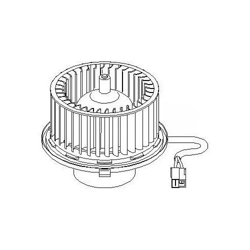  Ventilador de calefacción para Audi 80 (89, 8A, 8C) y A4 (B5) sin climatización - AC56202-2 