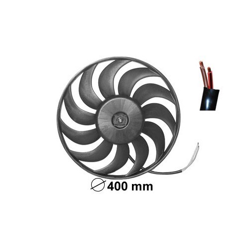  Radiator ventilator 320W, 400 mm voor Audi A4 / A6 - AC57014 