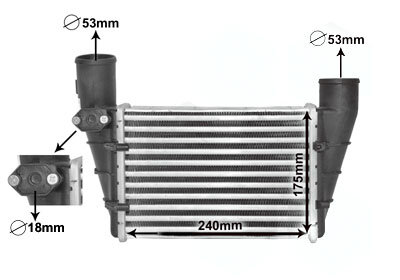 thumbnail image 2 of A/C Condenser With Receiver Drier & Bracket – For Audi A6, A7, S6, S7 Quattro 2016-2018 2 of 6