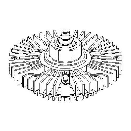  Acoplamiento viscoso para ventilador para Audi A4 (B5) y A6 (C4, C5) - AC57802 