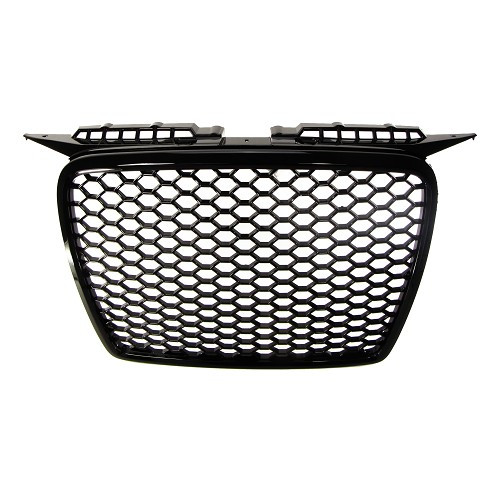     
                
                
    Black gloss honeycomb grille for Audi A3 8P 2005 to 2008 - AC60019
