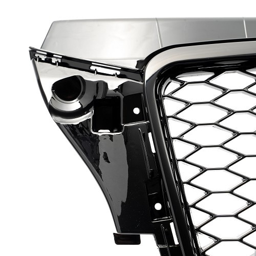 Black gloss honeycomb grille for Audi A3 8P 2009 to 2012 - AC60020