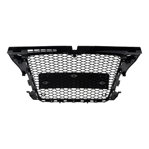 Black gloss honeycomb grille for Audi A3 8P 2009 to 2012 - AC60020