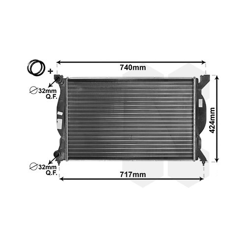     
                
                
    Motorwasserkühler für Audi A4 (B6) Manuelles Getriebe - AC60055
