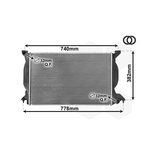     
                
                
    Radiatore acqua motore per Audi A4 (B6) 2.5 TDI cambio manuale - AC60060
