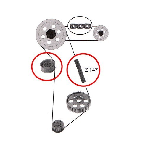  1 timing kitfor Audi 80 from 87 ->96 - AD30013-1 