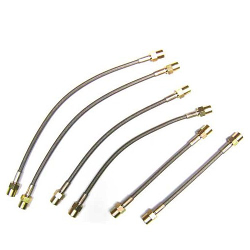     
                
                
    Kit of 6 aviation type brake hoses for Audi 80 RS2 - AH24302
