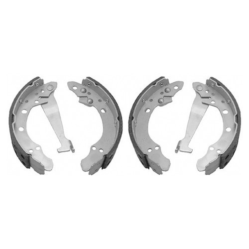  Set of 4 rear brake shoes for Audi 80 from 09/78 ->07/86 - AH27901 