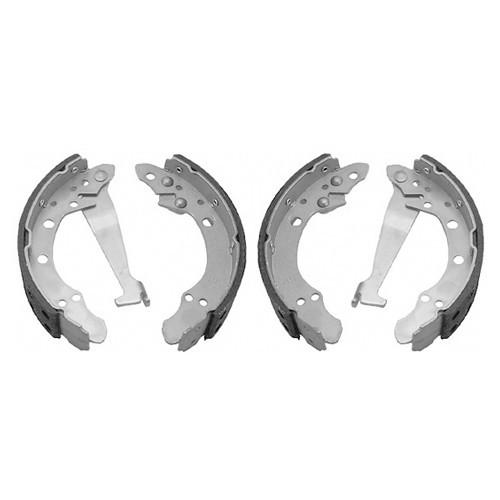    
                
                
    Set of 4 rear brake shoes for Audi 80 from 09/78 ->07/86 - AH27901
