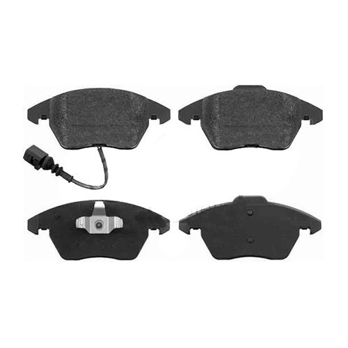 Set of front brake pads for Audi TT (8J) with wear indicator - AH28914 
