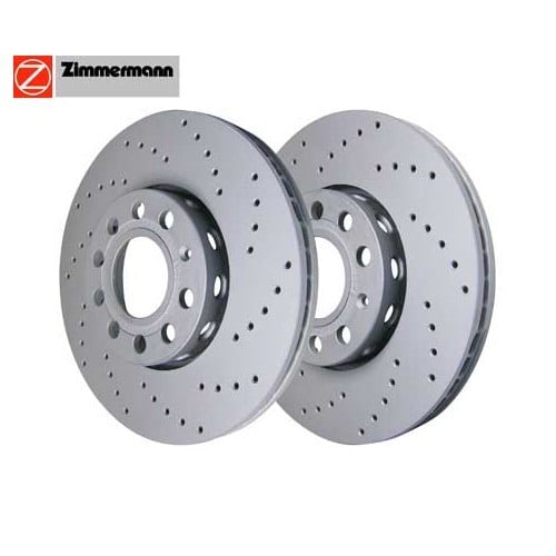  2 ZIMMERMANN front brake disks for Audi A4 (B6), Quattro, Estate, Cabriolet from 10.00 ->10.04 - AH30009 