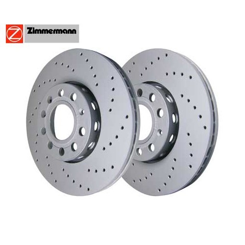  ZIMMERMANN front brake discs for A6 (C4) Sedan, Estate and Quattro from 6.94 -&gt;4.97 - per 2 - AH30010 