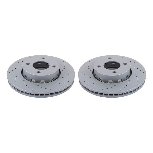 Front brake discs ZIMMERMANN 276 x 25 for Audi 80 / Quattro / Cabriolet - pair - AH30018