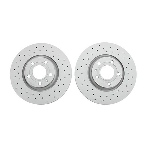 ZIMMERMANN front brake discs for Audi A4 (8EC, 8ED), A4 (8H) Quattro, Avant, Cabriolet from 11.04 -&gt;10.07 - per 2 - AH30046