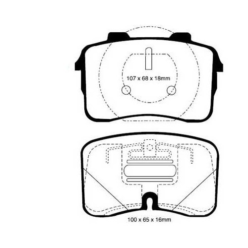     
                
                
    Pastiglie dei freni anteriori EBC rosse per Audi S4, V8 e 200 Quattro - AH50130
