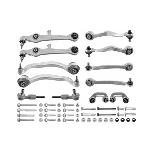     
                
                
    Kit Braccio di sospensione + Bielle + Giunti sferici di direzione per Audi A4 (B5) - AJ41033
