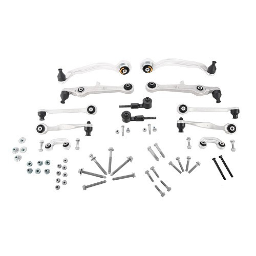  Suspension arms with tie rods and ball joints for Audi A4 B6 Sedan and Avant - AJ41035 