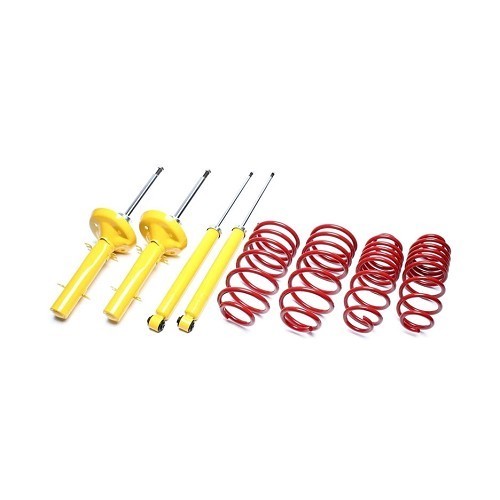  Kit of 4 x -50/40 mm shock absorbers for Audi A3 (8L) (except Quattro) - AJ68855 