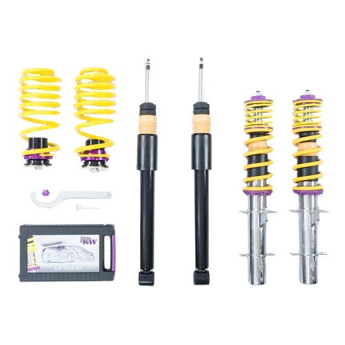  KW V2 stainless steel line coilovers for Audi A3 (8L) and TT (8N) - AJ77483 