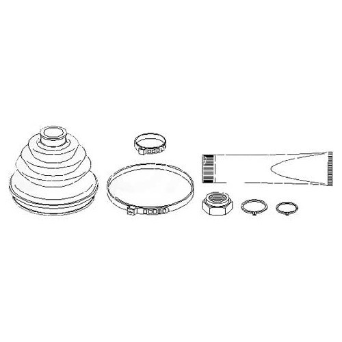  Bellows kit for outer cardan joint for Audi 100 - AS00415 