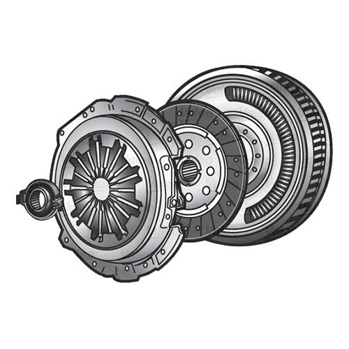  VALEO dual mass clutch + flywheel for Audi A3 (8P) 1.6 TDi - AS37944 