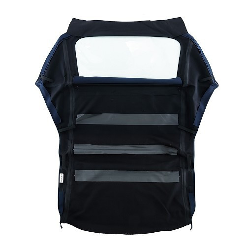  Outer hood made of navy blue Alpaga type fabric with plastic window for Audi 80 from 92 ->97 - AU02002-1 